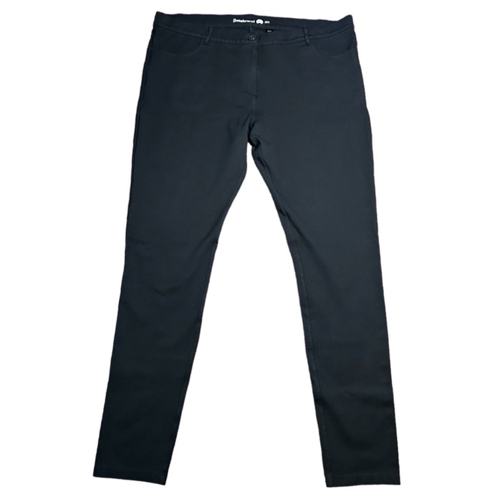 Betabrand Black Classic Dress Pant Yoga Skinny Pants Plus Size Size 2XL Long